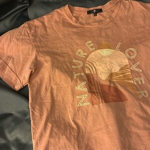 7 For All Mankind Nature Lover Graphic T Shirt